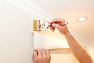 Pose de papier peint à Vachères — revêtements muraux et toiles de verre